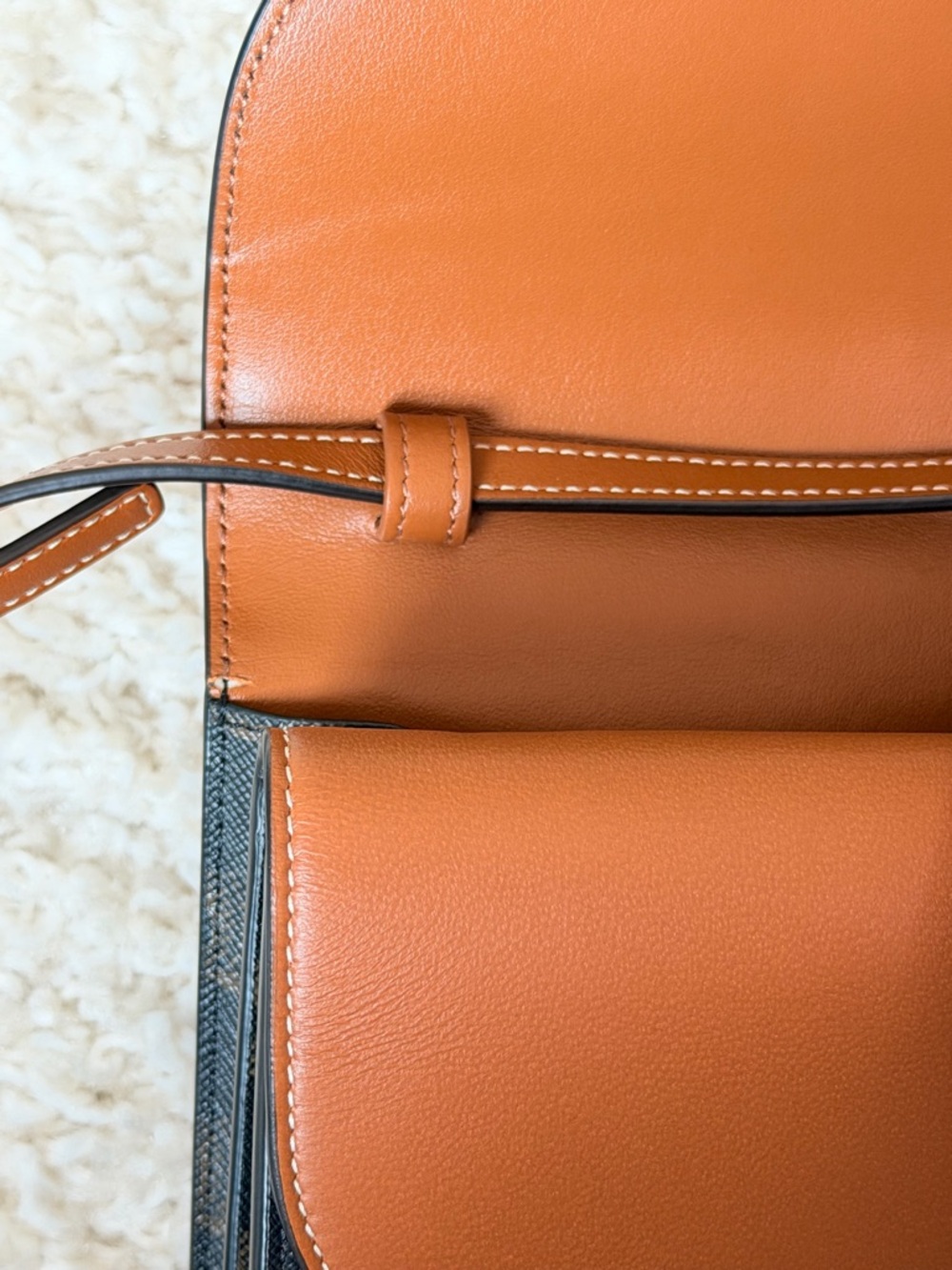 Celine Brown & Tan Triomphe wallet on Strap Bag - Picture 11 of 15